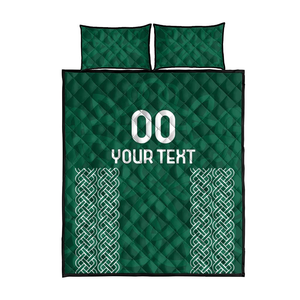 Custom Ireland Rugby Quilt Bed Set Come On Shamrock
