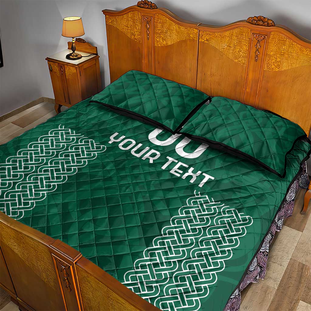 Custom Ireland Rugby Quilt Bed Set Come On Shamrock