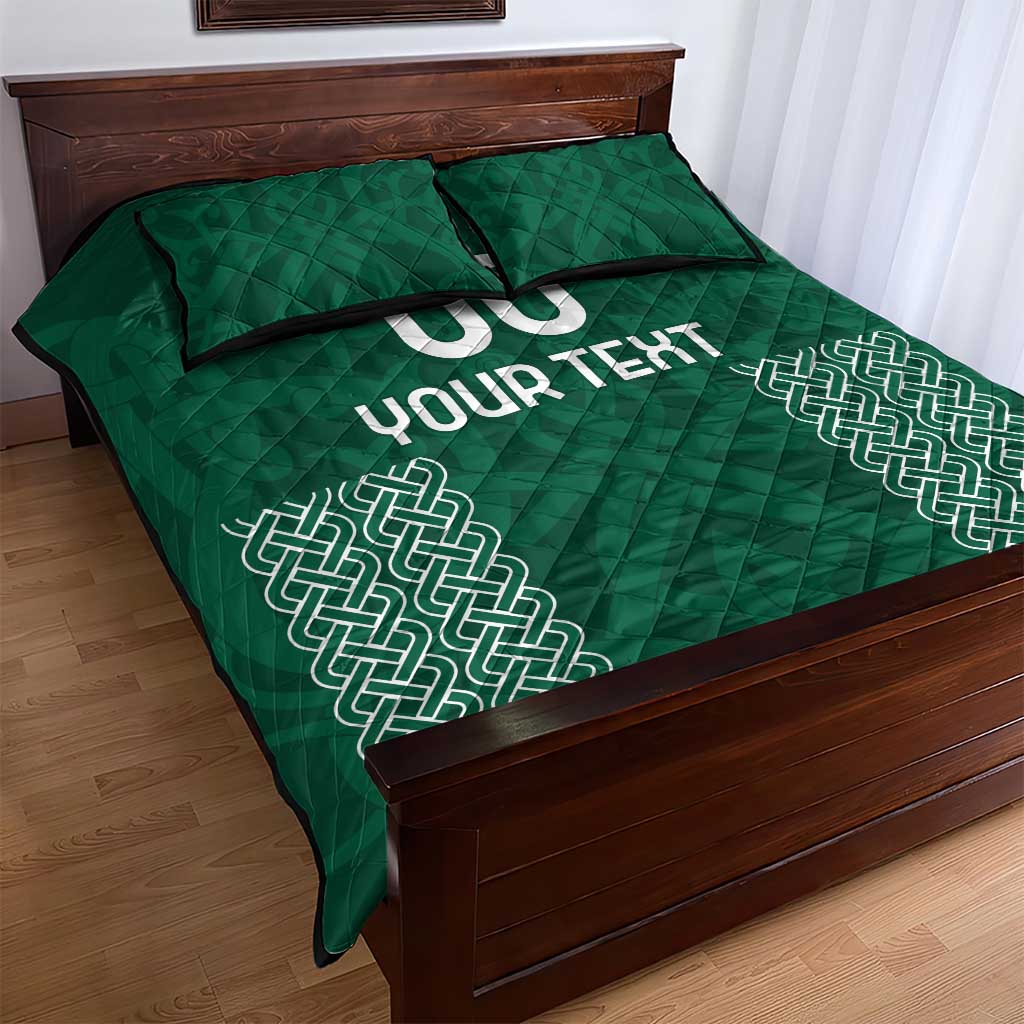 Custom Ireland Rugby Quilt Bed Set Come On Shamrock