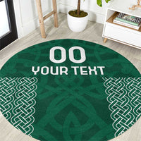 Custom Ireland Rugby Round Carpet Come On Shamrock
