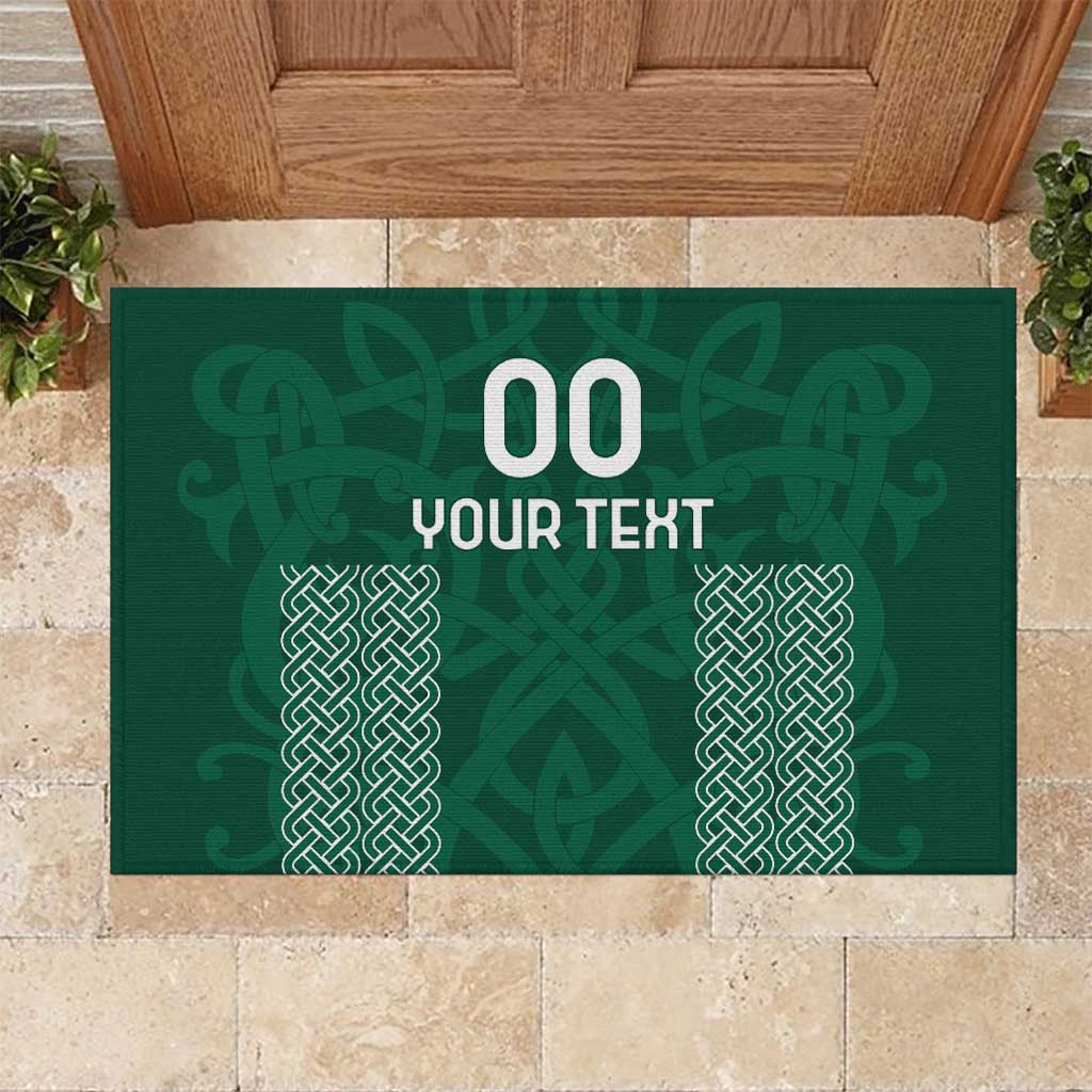 Custom Ireland Rugby Rubber Doormat Come On Shamrock