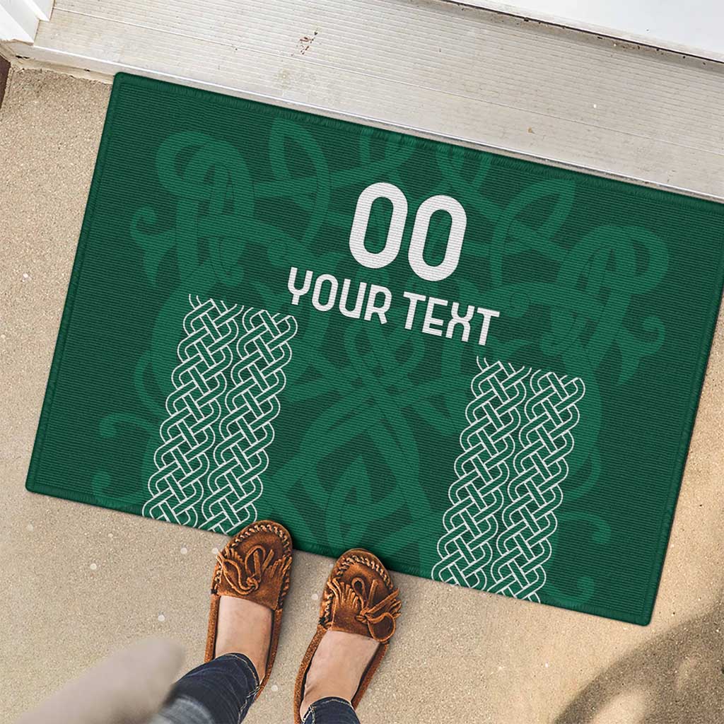 Custom Ireland Rugby Rubber Doormat Come On Shamrock
