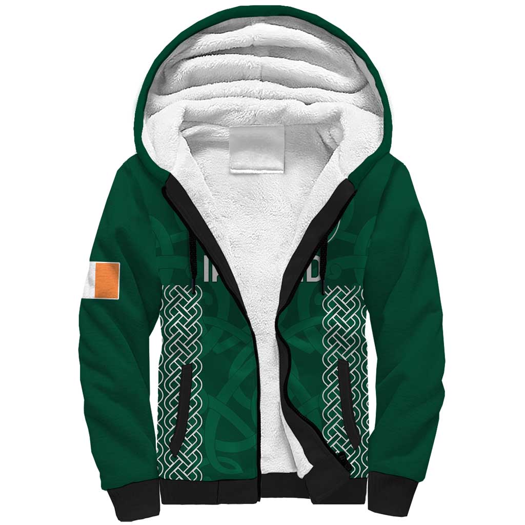 Custom Ireland Rugby Sherpa Hoodie Come On Shamrock