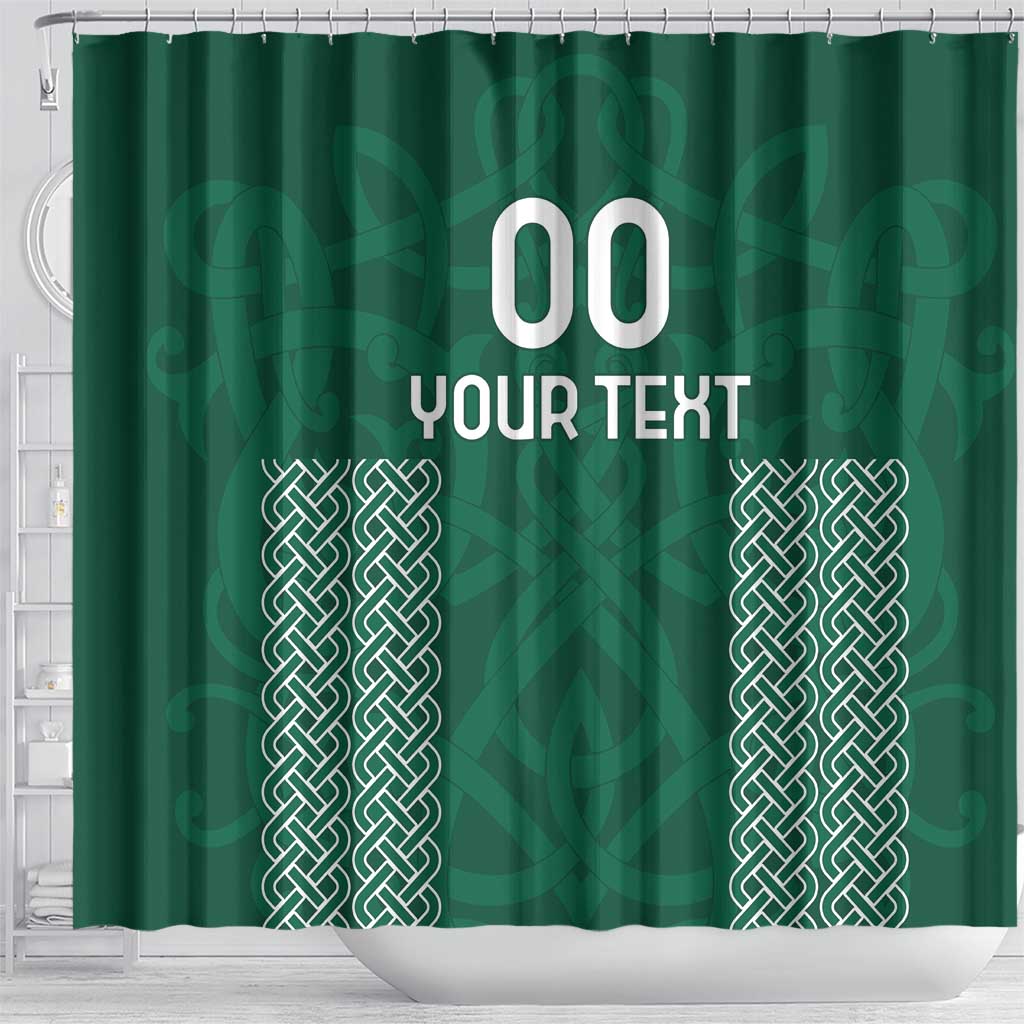 Custom Ireland Rugby Shower Curtain Come On Shamrock