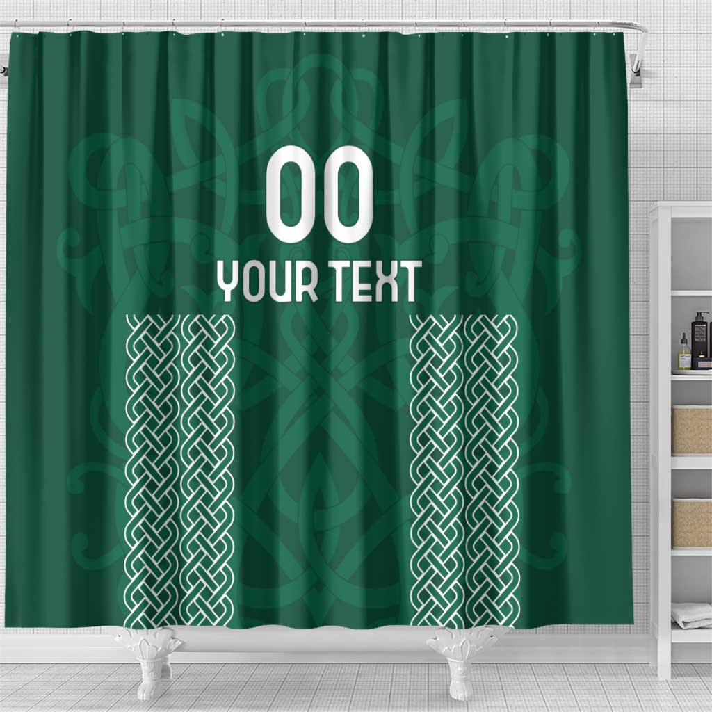 Custom Ireland Rugby Shower Curtain Come On Shamrock