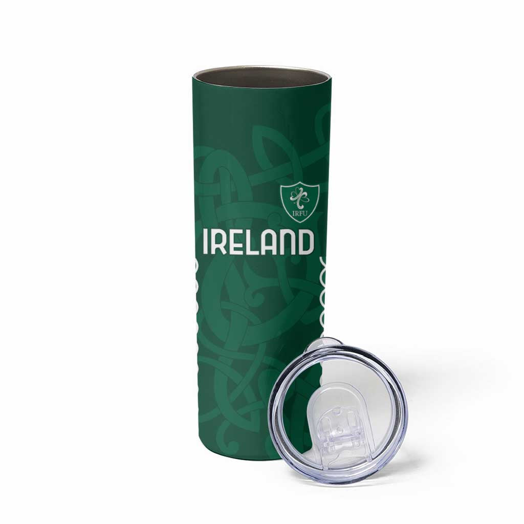 Custom Ireland Rugby Skinny Tumbler Come On Shamrock