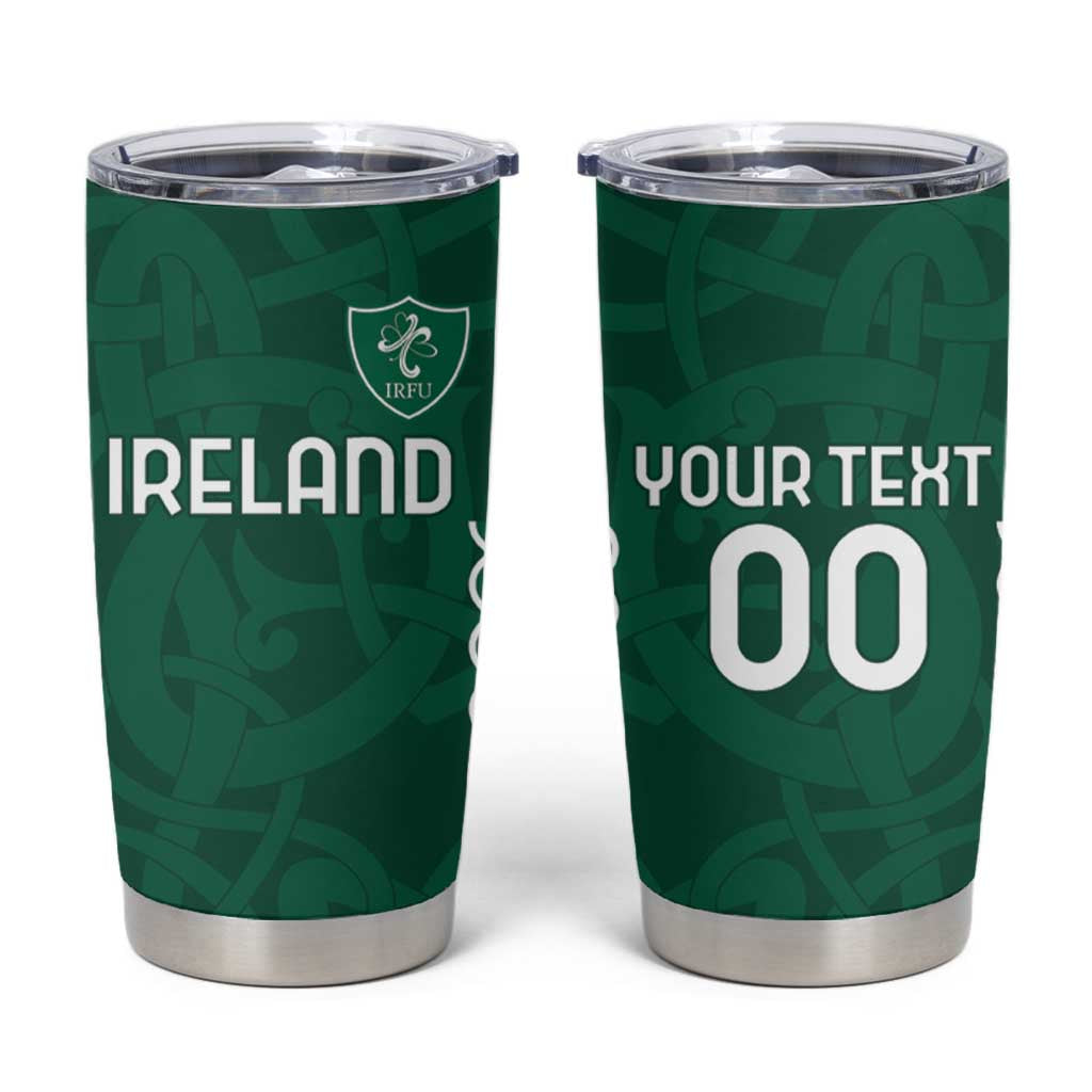 Custom Ireland Rugby Tumbler Cup Come On Shamrock