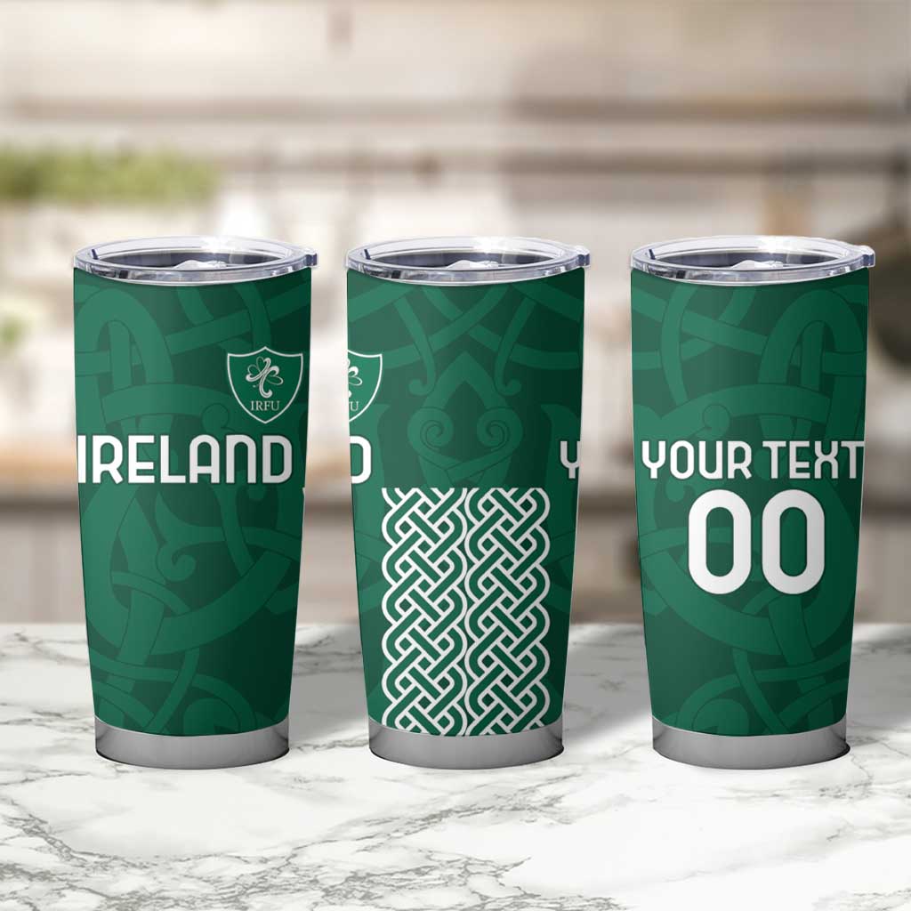 Custom Ireland Rugby Tumbler Cup Come On Shamrock