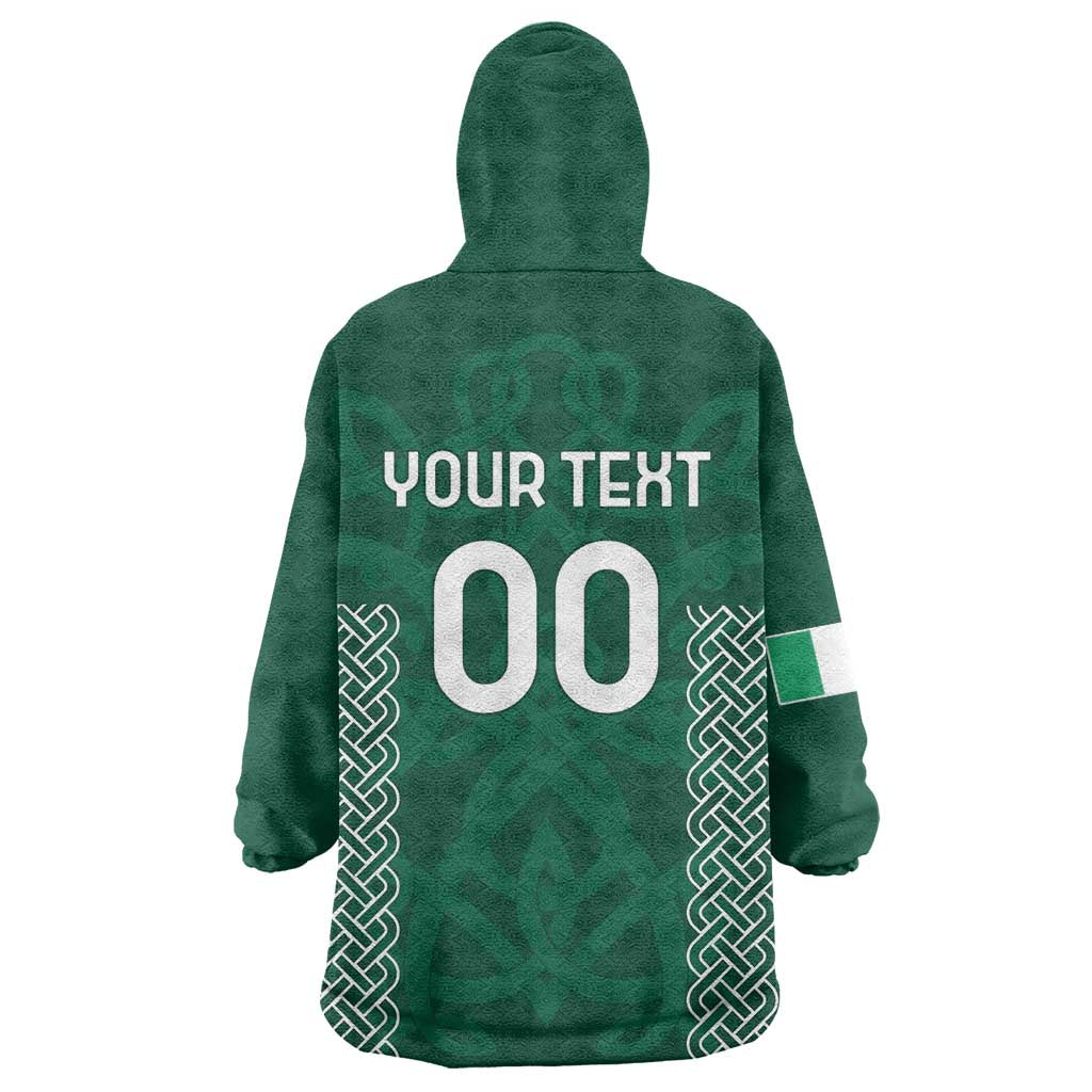 Custom Ireland Rugby Wearable Blanket Hoodie Come On Shamrock