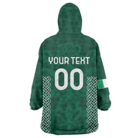 Custom Ireland Rugby Wearable Blanket Hoodie Come On Shamrock