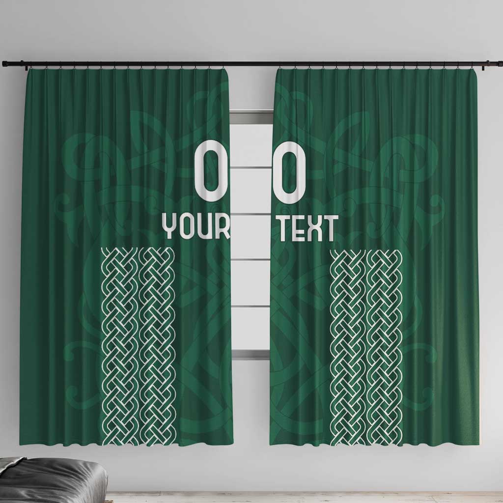 Custom Ireland Rugby Window Curtain Come On Shamrock