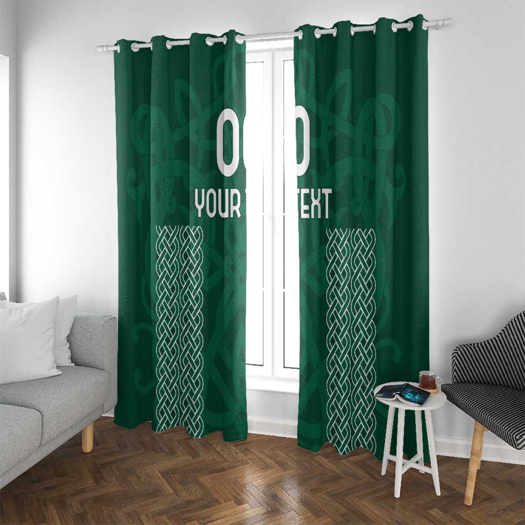 Custom Ireland Rugby Window Curtain Come On Shamrock