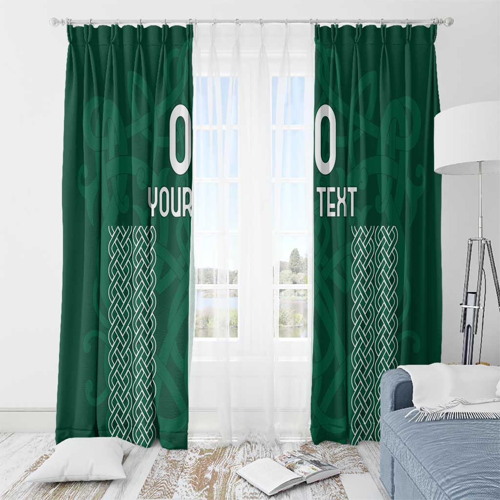 Custom Ireland Rugby Window Curtain Come On Shamrock
