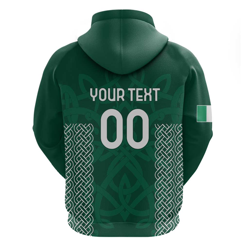 Custom Ireland Rugby Zip Hoodie Come On Shamrock
