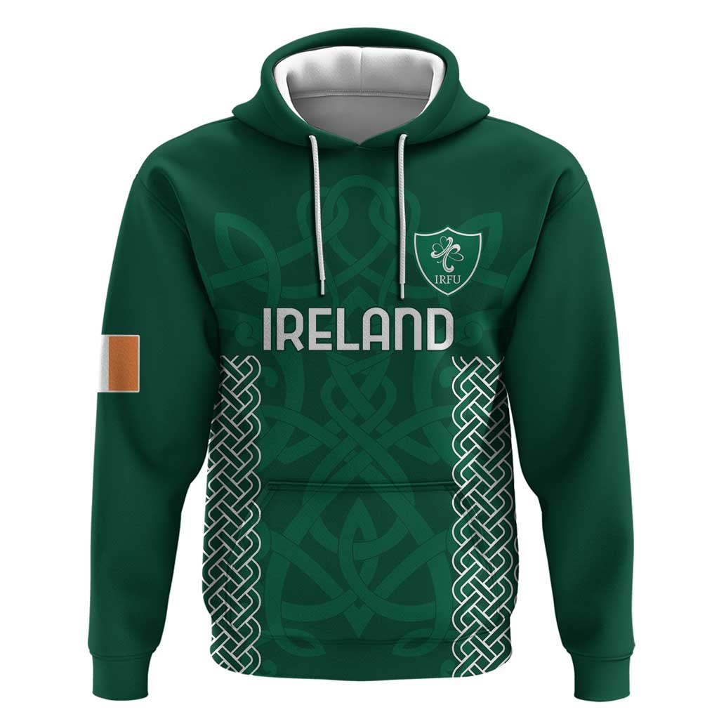 Custom Ireland Rugby Zip Hoodie Come On Shamrock