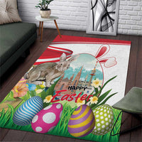 Happy Easter Austria Area Rug Easter Eggs With St. Stephen's Cathedral