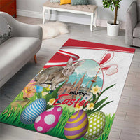 Happy Easter Austria Area Rug Easter Eggs With St. Stephen's Cathedral