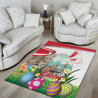 Happy Easter Austria Area Rug Easter Eggs With St. Stephen's Cathedral