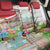 Happy Easter Austria Back Car Seat Cover Easter Eggs With St. Stephen's Cathedral