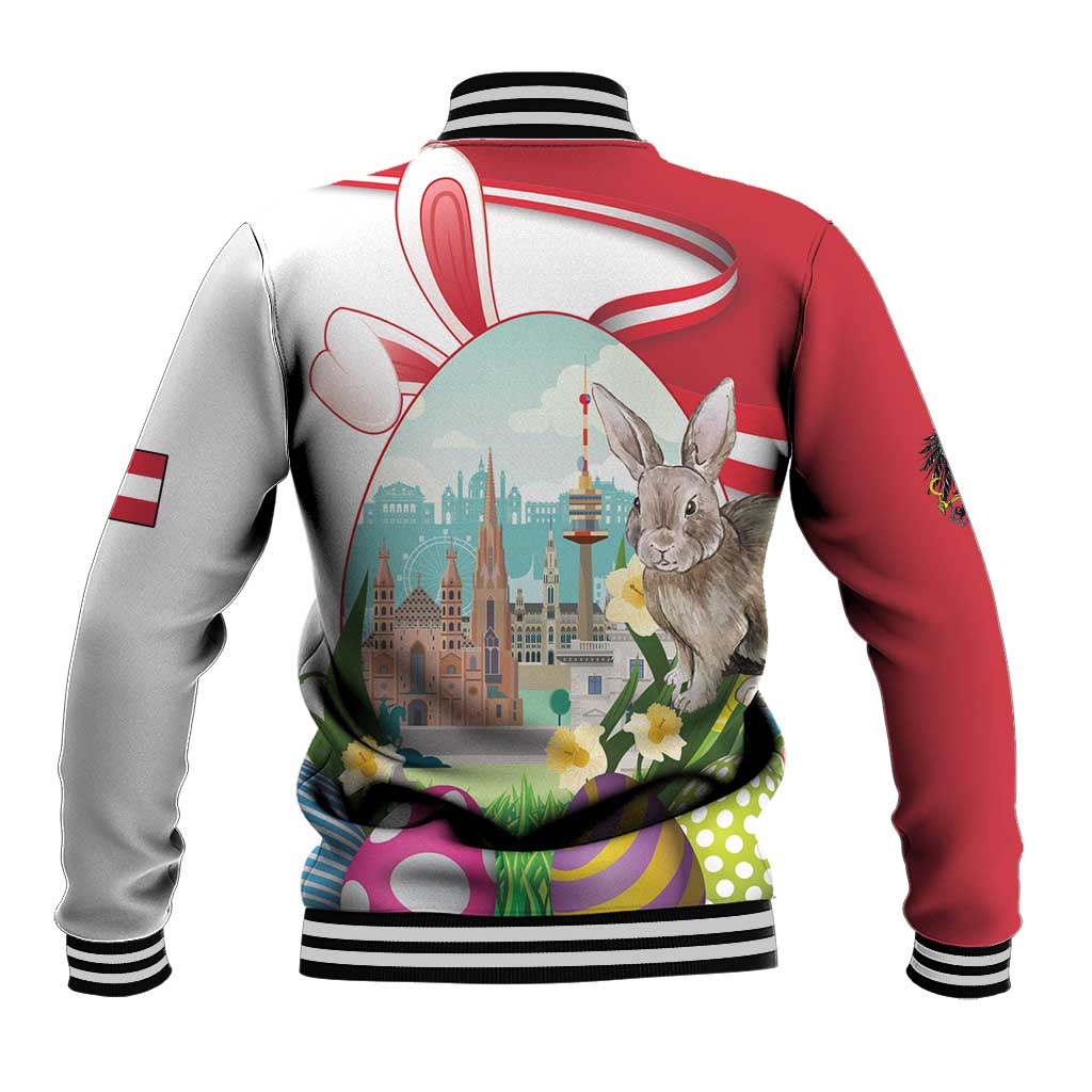 Happy Easter Austria Baseball Jacket Easter Eggs With St. Stephen's Cathedral