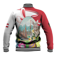Happy Easter Austria Baseball Jacket Easter Eggs With St. Stephen's Cathedral