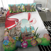Happy Easter Austria Bedding Set Easter Eggs With St. Stephen's Cathedral