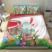Happy Easter Austria Bedding Set Easter Eggs With St. Stephen's Cathedral