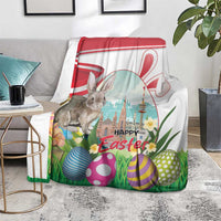 Happy Easter Austria Blanket Easter Eggs With St. Stephen's Cathedral