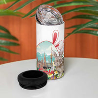 Happy Easter Austria 4 in 1 Can Cooler Tumbler Easter Eggs With St. Stephen's Cathedral