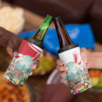 Happy Easter Austria 4 in 1 Can Cooler Tumbler Easter Eggs With St. Stephen's Cathedral