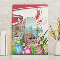 Happy Easter Austria Canvas Wall Art Easter Eggs With St. Stephen's Cathedral
