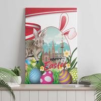 Happy Easter Austria Canvas Wall Art Easter Eggs With St. Stephen's Cathedral