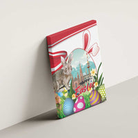 Happy Easter Austria Canvas Wall Art Easter Eggs With St. Stephen's Cathedral