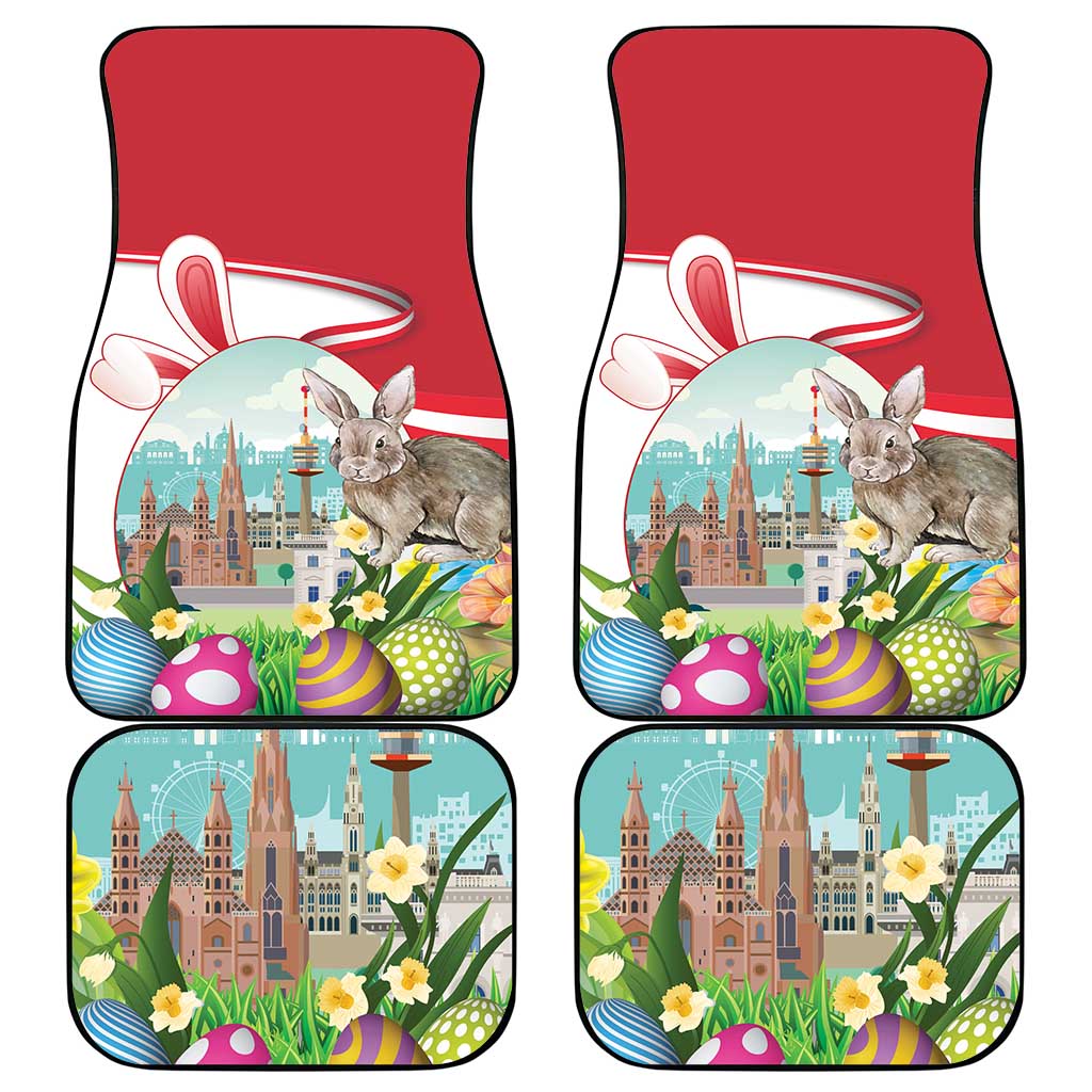 Happy Easter Austria Car Mats Easter Eggs With St. Stephen's Cathedral