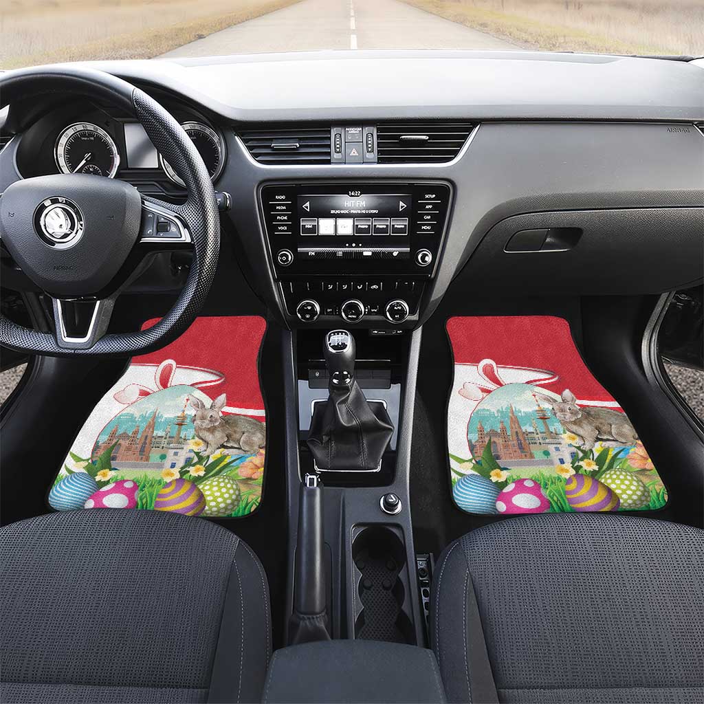 Happy Easter Austria Car Mats Easter Eggs With St. Stephen's Cathedral