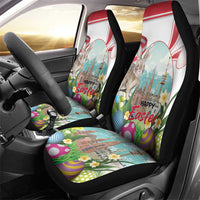 Happy Easter Austria Car Seat Cover Easter Eggs With St. Stephen's Cathedral
