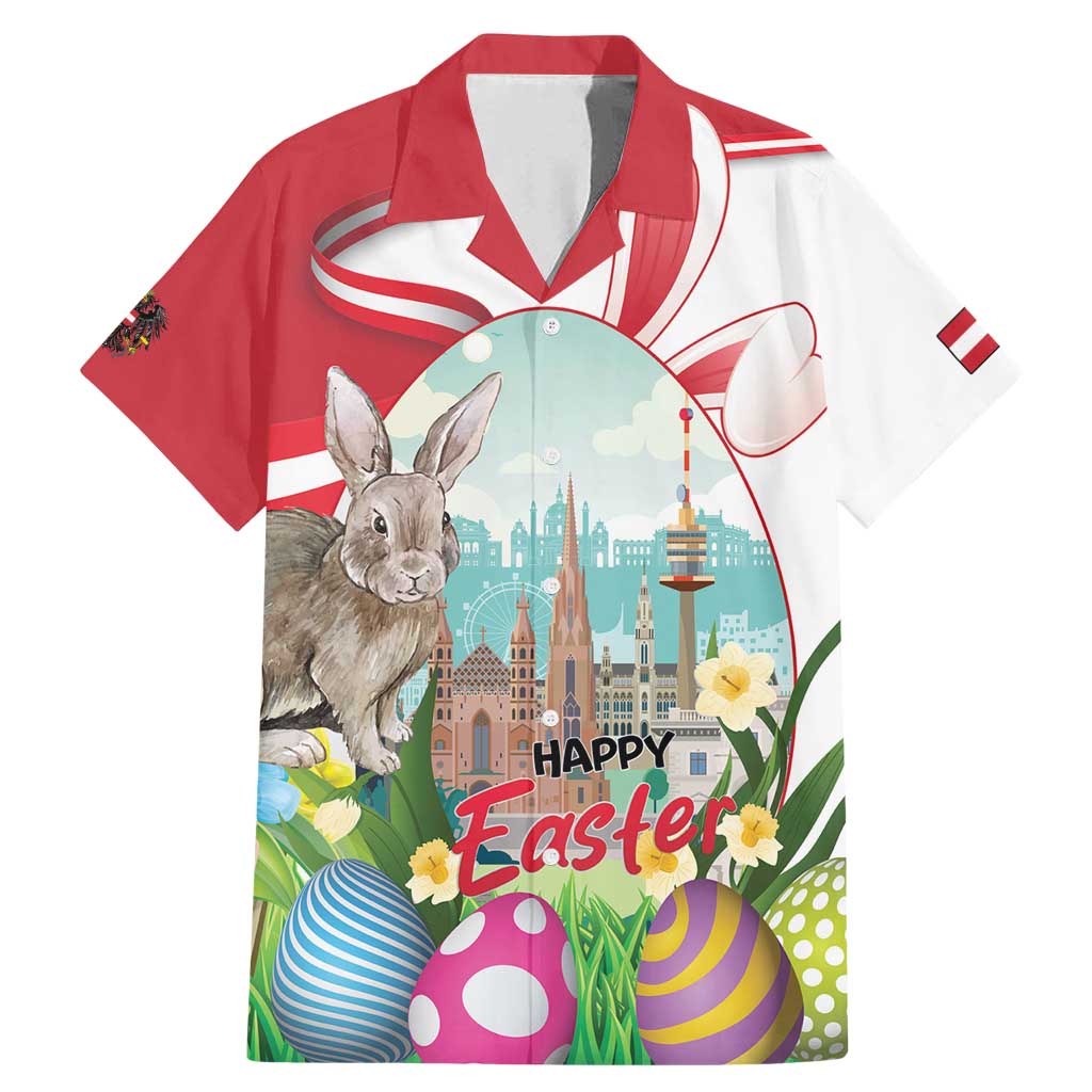 Happy Easter Austria Family Matching Mermaid Dress and Hawaiian Shirt Easter Eggs With St. Stephen's Cathedral