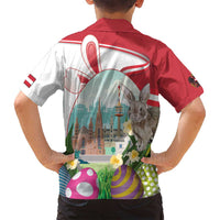 Happy Easter Austria Family Matching Puletasi and Hawaiian Shirt Easter Eggs With St. Stephen's Cathedral
