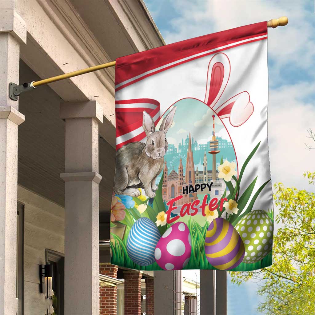 Happy Easter Austria Garden Flag Easter Eggs With St. Stephen's Cathedral