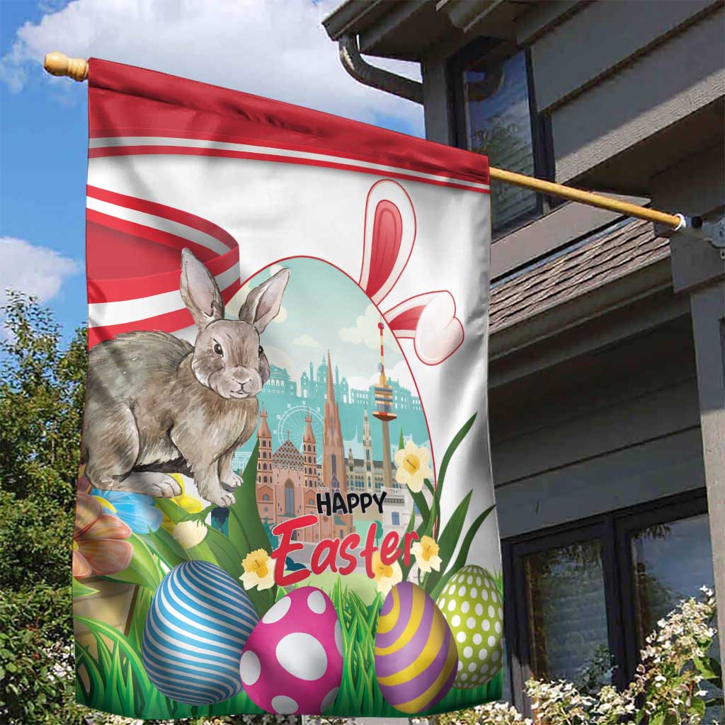 Happy Easter Austria Garden Flag Easter Eggs With St. Stephen's Cathedral
