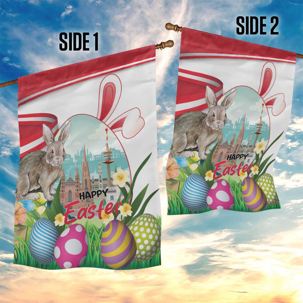 Happy Easter Austria Garden Flag Easter Eggs With St. Stephen's Cathedral