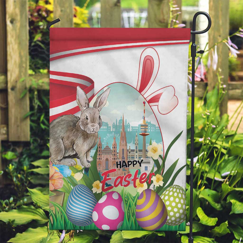 Happy Easter Austria Garden Flag Easter Eggs With St. Stephen's Cathedral