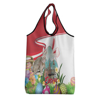 Happy Easter Austria Grocery Bag Easter Eggs With St. Stephen's Cathedral