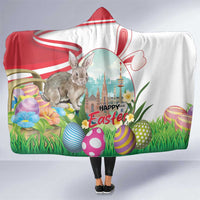 Happy Easter Austria Hooded Blanket Easter Eggs With St. Stephen's Cathedral