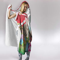 Happy Easter Austria Hooded Blanket Easter Eggs With St. Stephen's Cathedral