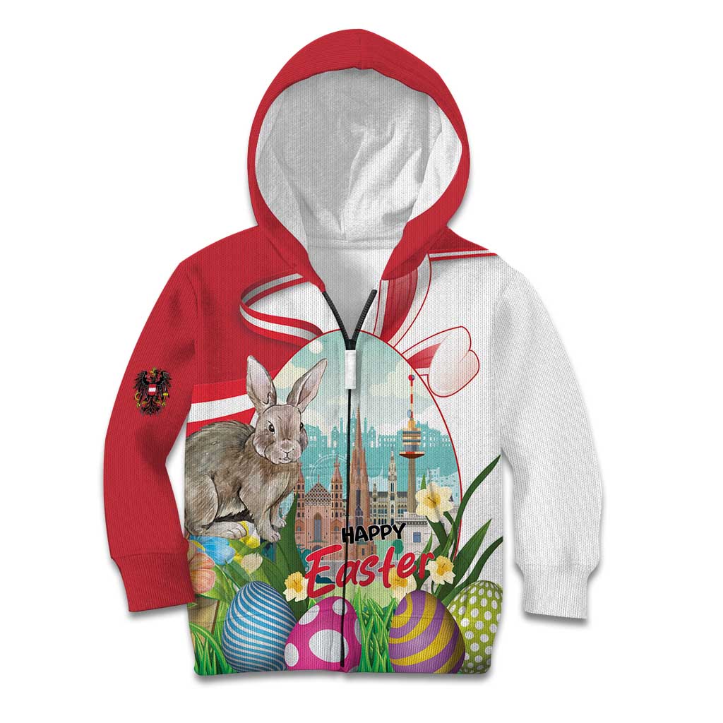 Happy Easter Austria Kid Hoodie Easter Eggs With St. Stephen's Cathedral
