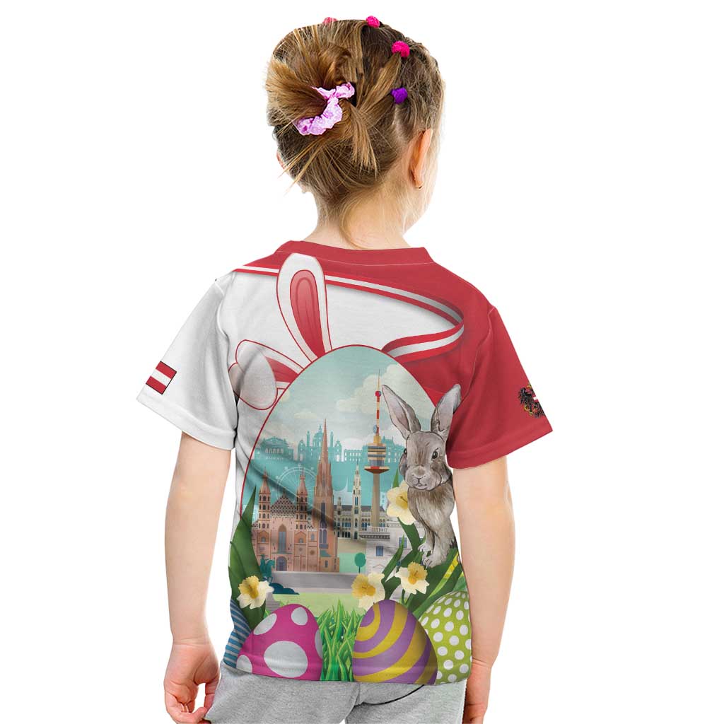 Happy Easter Austria Kid T Shirt Easter Eggs With St. Stephen's Cathedral