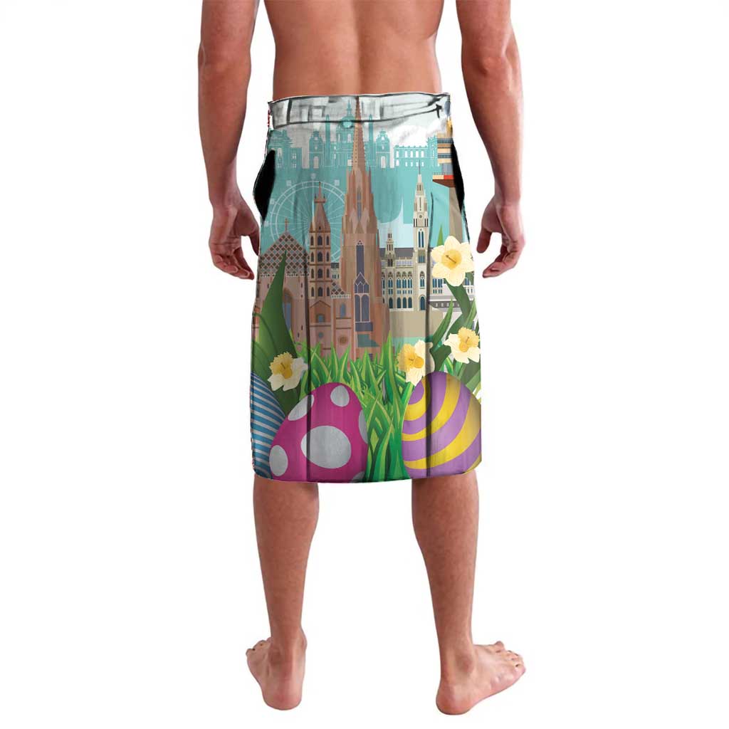 Happy Easter Austria Lavalava Easter Eggs With St. Stephen's Cathedral