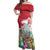 Happy Easter Austria Off Shoulder Maxi Dress Easter Eggs With St. Stephen's Cathedral