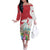 Happy Easter Austria Off The Shoulder Long Sleeve Dress Easter Eggs With St. Stephen's Cathedral